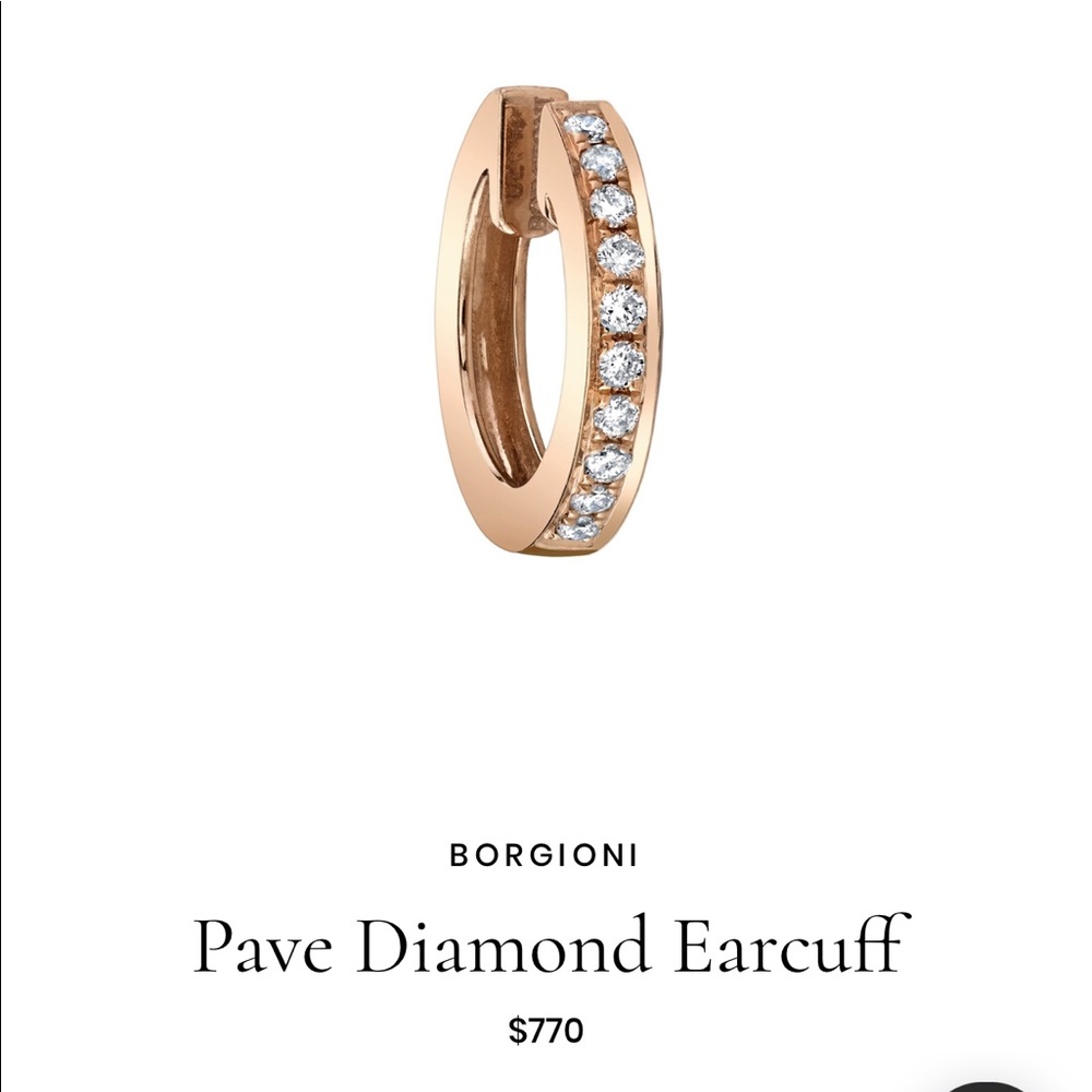 Borgioni 18kt gold and diamond ear cuff